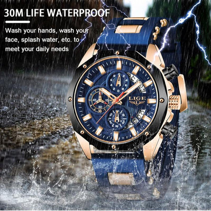 ⏳Time-Limited Special⏰Men's Outdoor Waterproof Sport Quartz Watch – Chronograph function, durable & water-resistant – Perfect for sports, travel & daily wear 🏃‍♂️