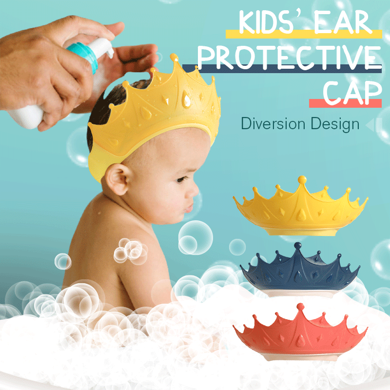 🛡️ Kids' Ear Protective Cap – Soft padding, secure fit & adjustable – Perfect for bathing, swimming & noisy environments 🌊