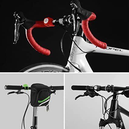 Electric Bike Horn | 90dB Car-Sound, 3 Tones, Weatherproof, USB Rechargeable | Fits Most Handlebars | Green, Blue, Black