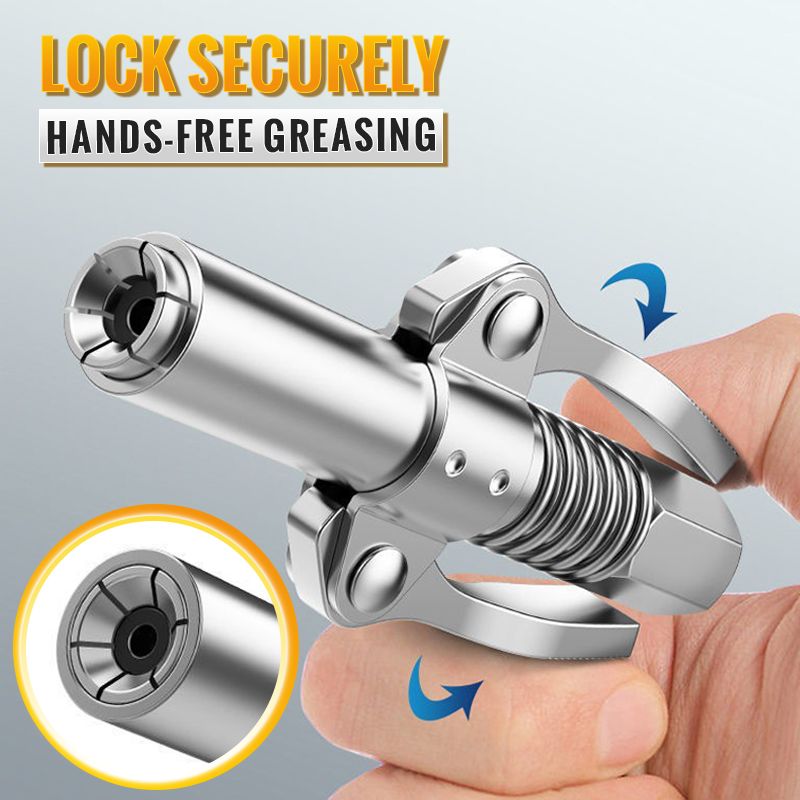 🔥Hot Sale🔥High Pressure Dual Handle Grease Gun Coupler（50% OFF）