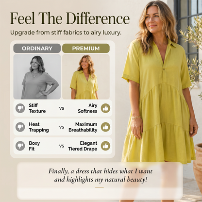 🥳2026 HOT SALE🥳Cotton-Linen A-Line Dress – Breathable, Everyday Chic