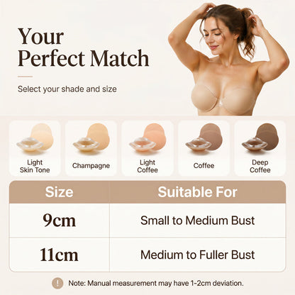 💞Buy 1, Get 1 FREE!🌈✨Invisible Adhesive Nipple Covers with a Lifting Effect for Women