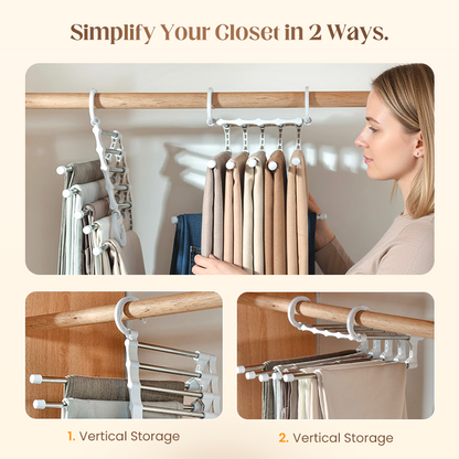 💗Household Multifunctional Telescopic Folding Multi-layer Pants Storage Rack