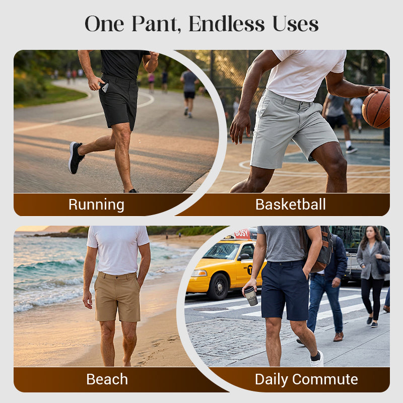 Quick-Dry Athletic Shorts for Men