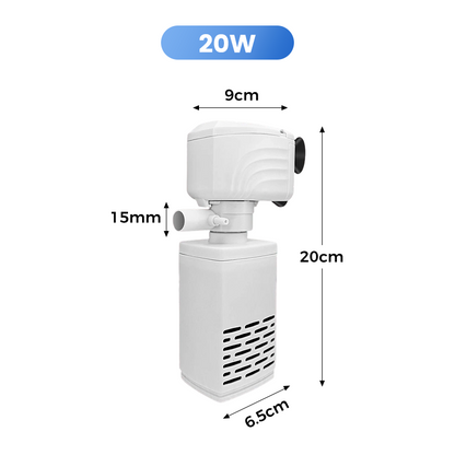 💦Fish Tank 3-in-1 Filter♻️Filtration, Oxygenation & Water Pumping