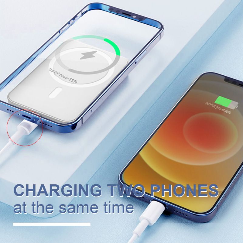 15W Wireless Magnetic Power Bank - 5000mAh/10000mAh Fast Charging Portable Charger