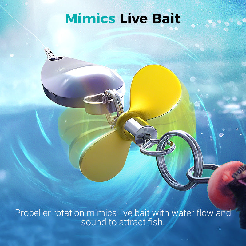 🎣LIMITED-TIME 50% OFF!⚡Metal Propeller Fishing Lure – Sharp Attraction, Smooth Rotation🎯