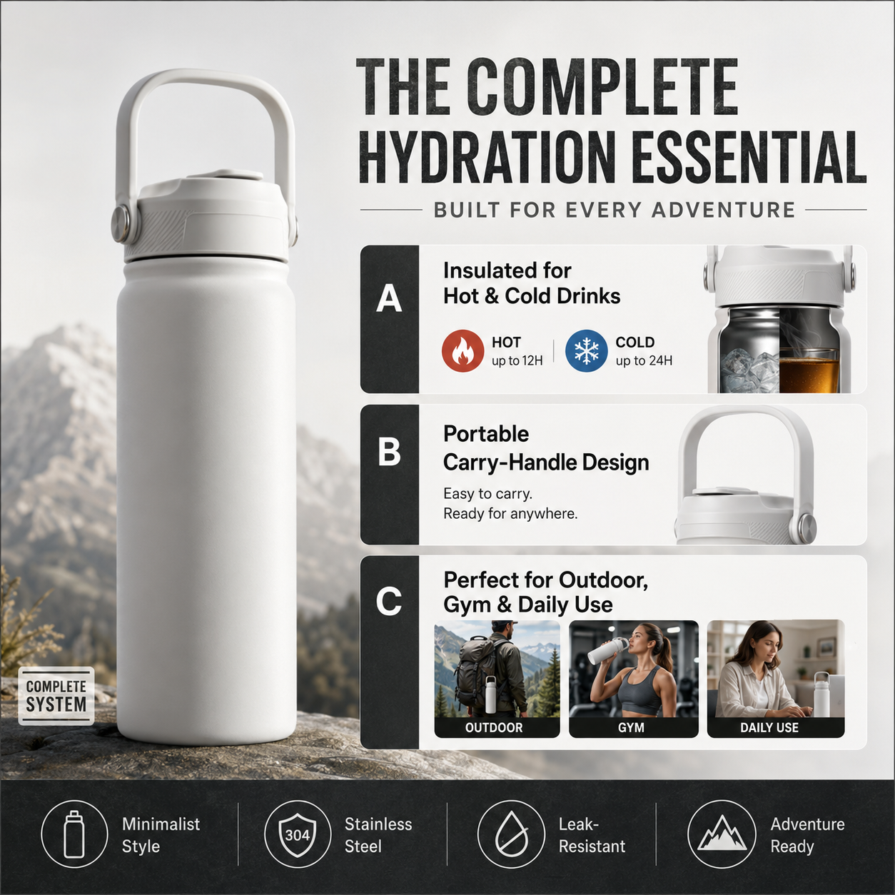 🏖️Summer Hot Sale 50% OFF🏝️❄️Portable heat preservation you can hold! 🔥Premium Stainless Steel Insulated Tumbler