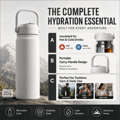 🏖️Summer Hot Sale 50% OFF🏝️❄️Portable heat preservation you can hold! 🔥Premium Stainless Steel Insulated Tumbler