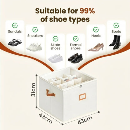 🎉 2026 Sale — Over 42,300 Sold!📦 Fabric Shoe Organizer Storage Box