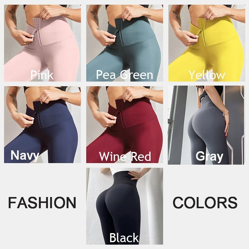 📢📢50% OFF !! ⏰High-Waist Tummy Control Leggings – Built-in Shapewear, Adjustable Corset Waistband & Super Stretchy ✨
