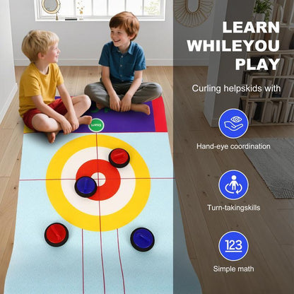 🥌Last Day Special Price £9.99💗2025 New Tabletop Family Curling Game☄️Fun, Engaging, and Perfect for All Ages!