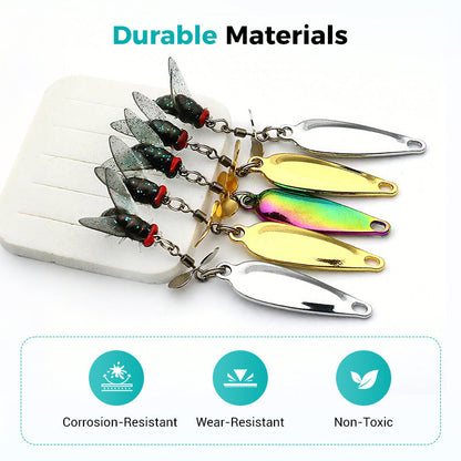🎣LIMITED-TIME 50% OFF!⚡Metal Propeller Fishing Lure – Sharp Attraction, Smooth Rotation🎯