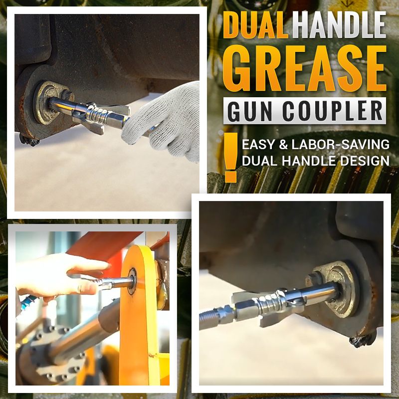 🔥Hot Sale🔥High Pressure Dual Handle Grease Gun Coupler（50% OFF）