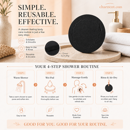 🧖‍♀️Scrub Bath Pads – Gently exfoliate, unclog pores, reveal brighter skin. Durable rubber, easy to rinse. ✨🛀