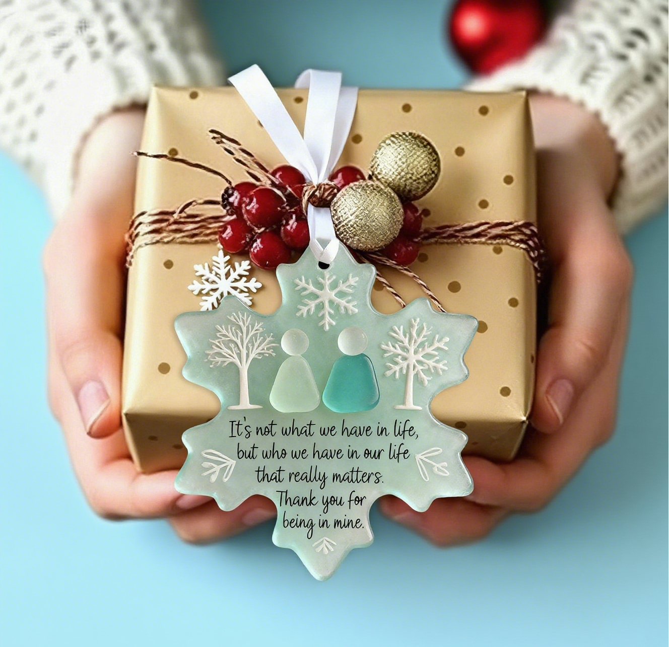🌊Snowflake-Shaped Sea Glass Friendship Decor✨Shaped by Nature & Crafted by Hand!