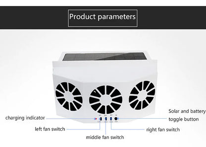 ✈️The New Solar Car Cooling Artifact [air circulation exhaust fan]