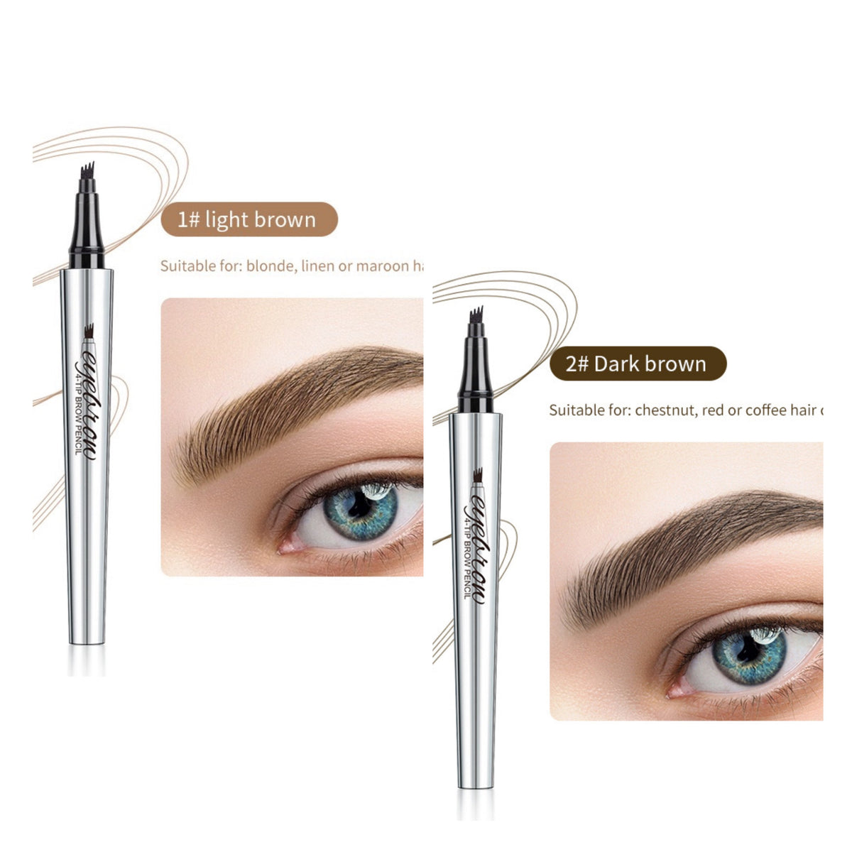 💥Buy 1 Get 1 Free🎉High Quality 3D Waterproof Microblading Eyebrow Pen 4 Fork Tip Tattoo Pencil