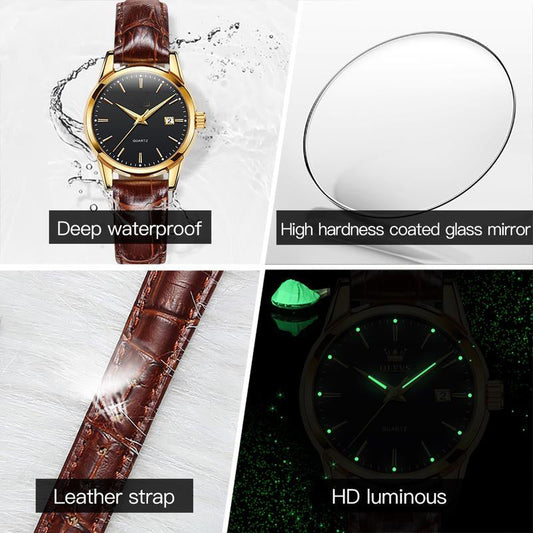 Fashion Waterproof Quartz Watch | Unisex Luxury Timepiece for Men & Women