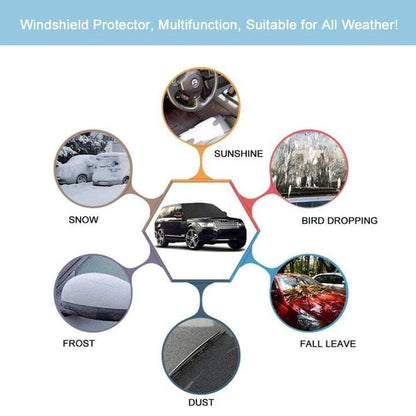 Premium Magnetic Windshield Cover – All-Season Protection Against Snow, Frost & UV