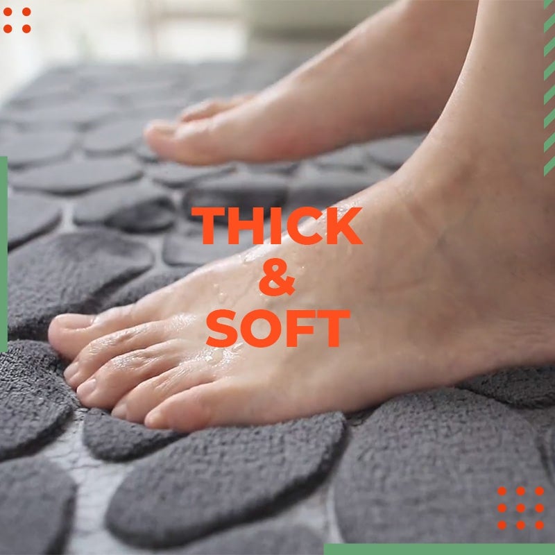 🔥50% OFF!!📢🛁 Memory Foam Bath Mat – Soft, Absorbent & Non-Slip Comfort ✨