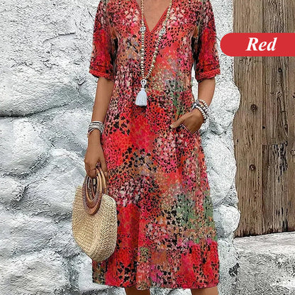 💥2026 Hot Sale 50% OFF🤩Safari Chic Leopard Dress