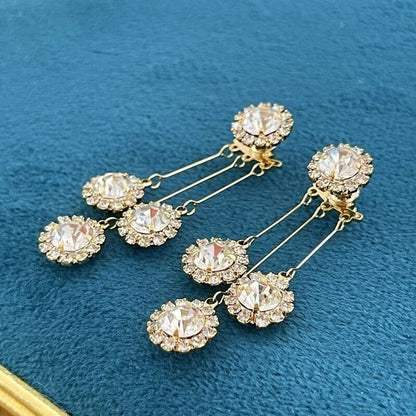 🔥2026 New Arrival ＆ Hot Sale ＆ 50％ Off🔥Zircon Round Petal Earrings – Hypoallergenic, Real Gold Plated & Dazzling Diamond Sparkle 💛