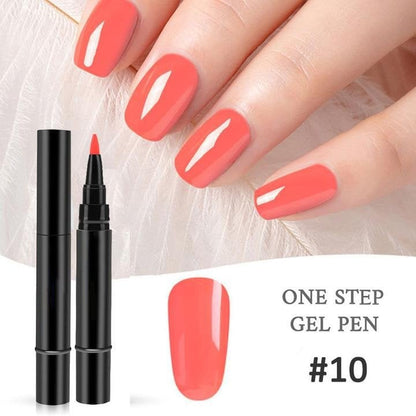 ✨One Step Nail Gel Pen🎨Free handheld mini UV nail lamp💡