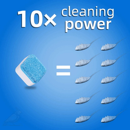 🧼💐 Comprimés effervescents pour lave-linge – Nettoyant tout-en-un, élimine résidus et mauvaises odeurs, pour une machine fraîche et propre sans effort 🌿✅