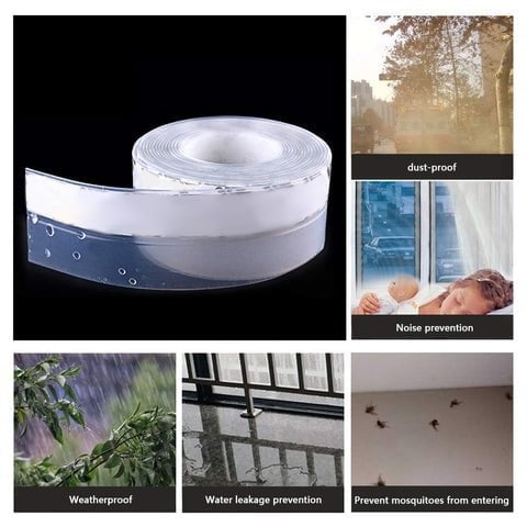 5m Self-Adhesive Door & Window Seal Strip | Soundproof, Dustproof & Insect-Proof | Silicone, Universal Fit