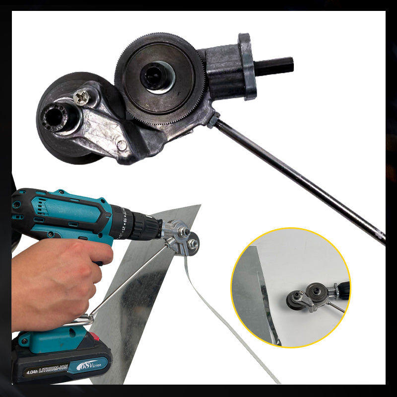 🔩LIMITED-TIME 50% OFF✨Electric Drill Plate Cutter – Metal Gear, Precise, Lightweight, Safe ⚙️
