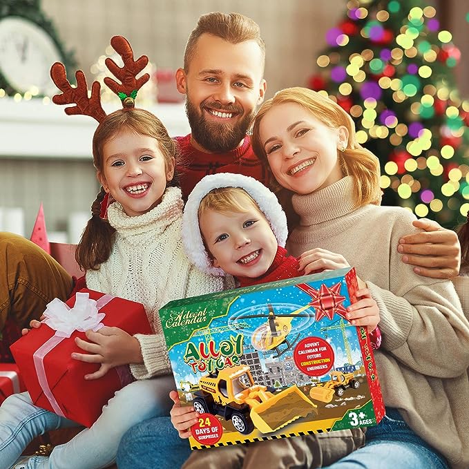 Construction Engineering Vehicle Advent Calendar For Christmas