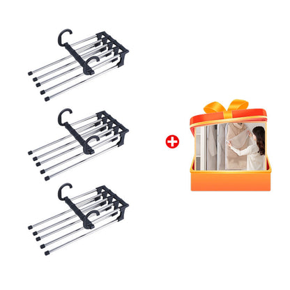 💗Household Multifunctional Telescopic Folding Multi-layer Pants Storage Rack