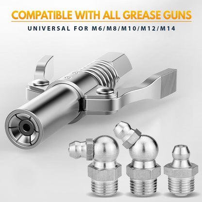 🔥Hot Sale🔥High Pressure Dual Handle Grease Gun Coupler（50% OFF）