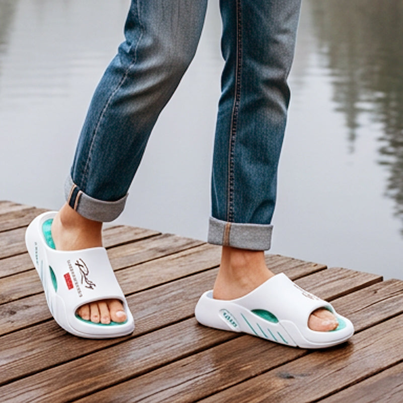 Non-Slip Thick Sole Cloud Slides for Men