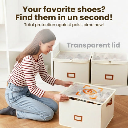🎉 2026 Sale — Over 42,300 Sold!📦 Fabric Shoe Organizer Storage Box