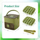 🥳2026 HOT SALE🏖️✅Essential for summer🥤🧊 Ice Cube Maker with Storage – 48 cubes at once, leak‑proof lid. Stackable, saves space. Includes ice scoop & tong.
