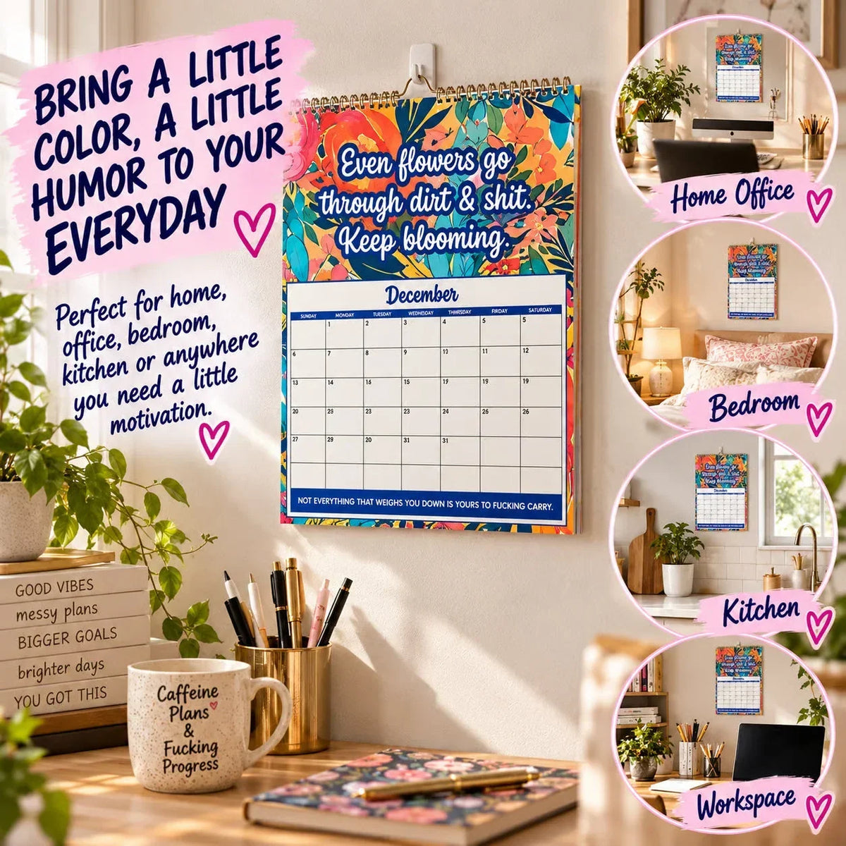 📅 2027 Sweary Humor Wall Calendar