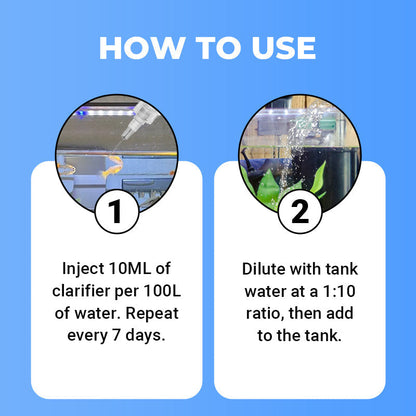 🐠BUY MORE GET MORE FREE💧Powerful Aquarium Water Clarifier – Clears Cloudy Water, Safe for Fish & Fast-Acting🌿