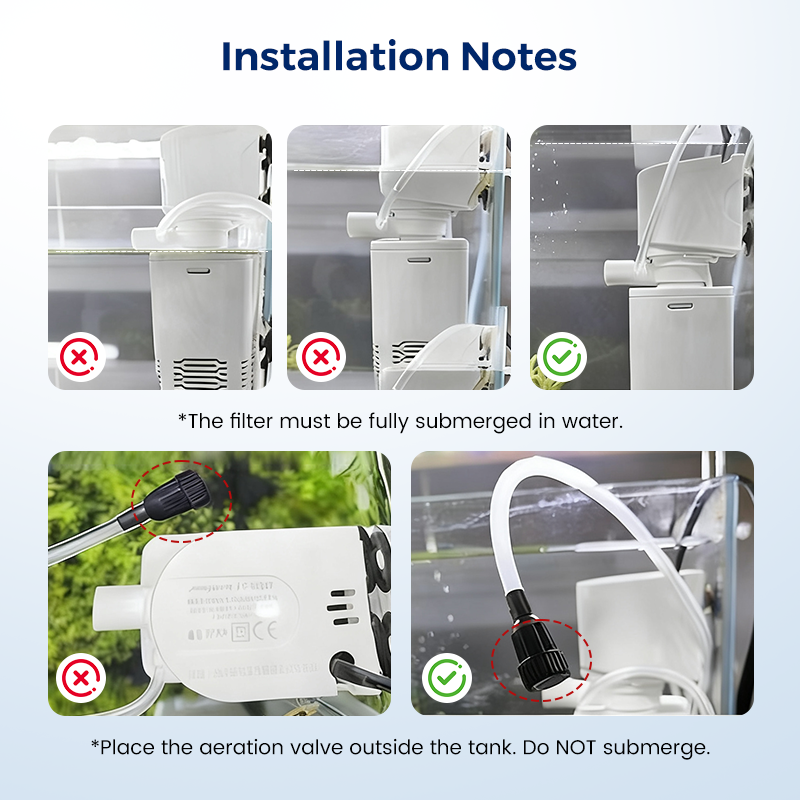 💦Fish Tank 3-in-1 Filter♻️Filtration, Oxygenation & Water Pumping