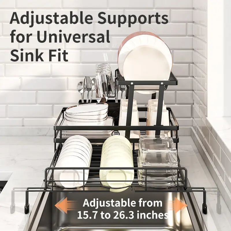 Foldable Over Sink Dish Drying Rack