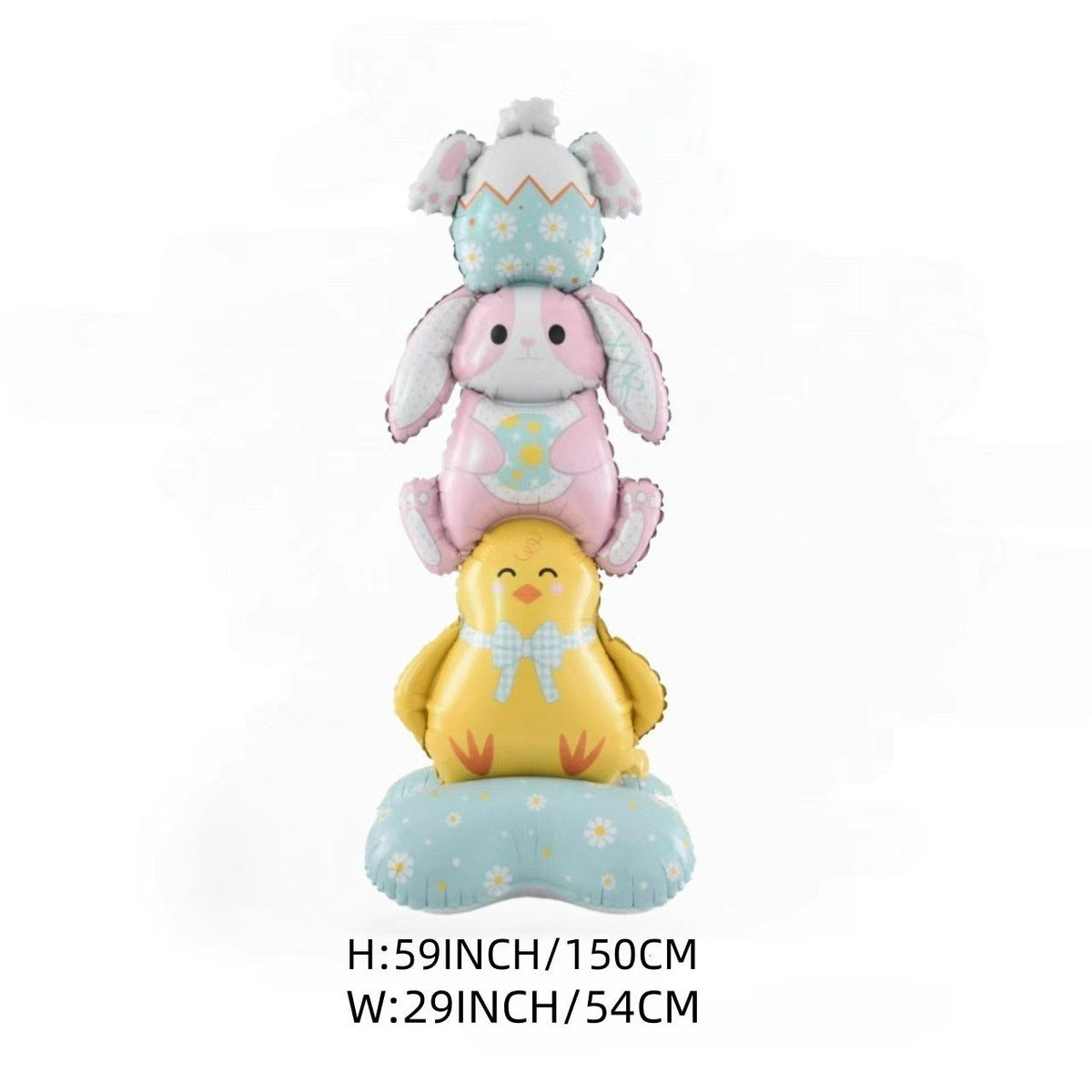 🐰🎉Giant 3D Standing Bunny Balloon Self-Supporting Festive Cheer