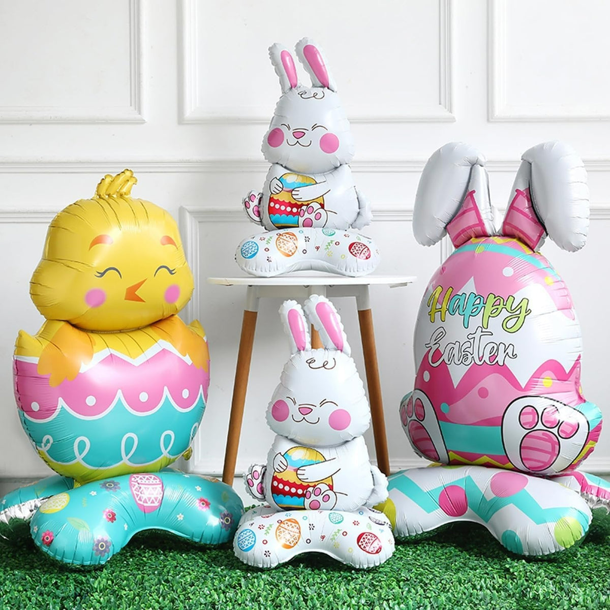 🐰🎉Giant 3D Standing Bunny Balloon Self-Supporting Festive Cheer
