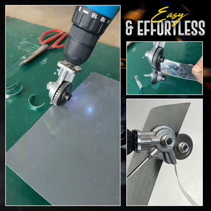 🔩LIMITED-TIME 50% OFF✨Electric Drill Plate Cutter – Metal Gear, Precise, Lightweight, Safe ⚙️