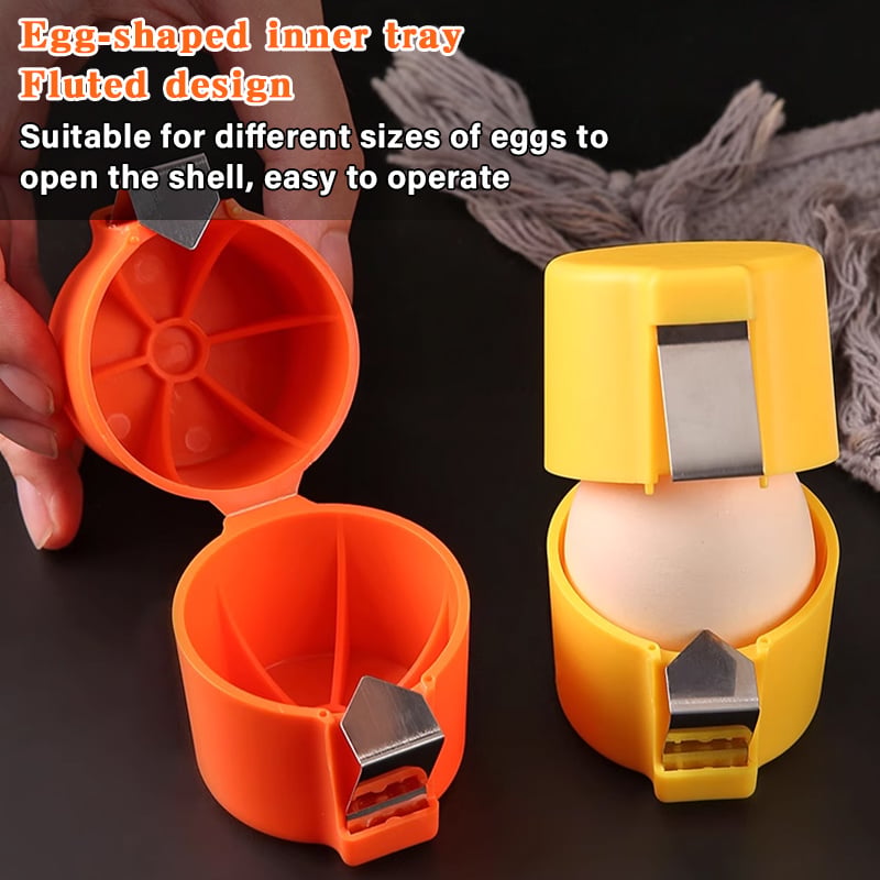 Egg Shell Opener | Clean Crack Every Time, No Mess, Fits All Egg Sizes — 3-Pack