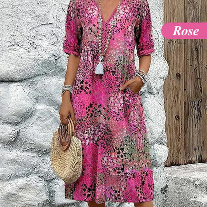 💥2026 Hot Sale 50% OFF🤩Safari Chic Leopard Dress