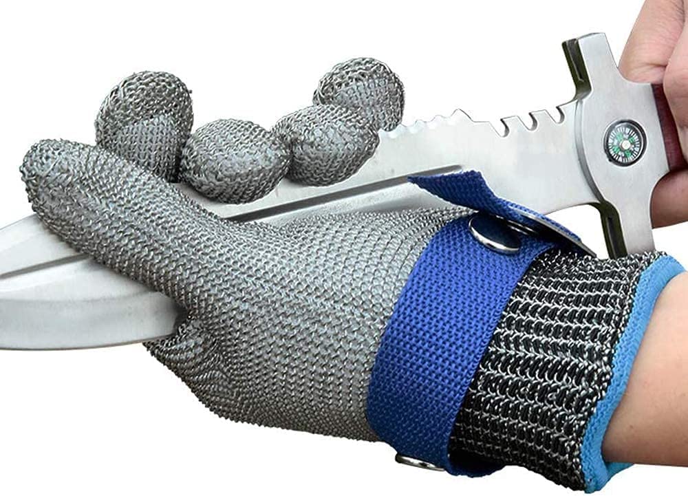 🥳2026 HOT SALE🥳Stainless Steel Mesh Glove – Highest A9 cut level, perfect for butchers & chefs. No more knife accidents! 🔪🚫