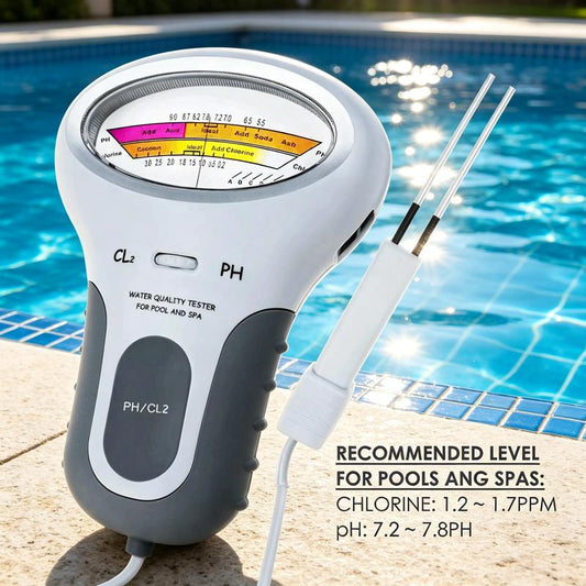 🔬💧PH and chlorine tester for swimming pools – 50% off! Accurate measurement of pH and chlorine levels in your swimming pool – simple, quick and reliable. 🔥🏊