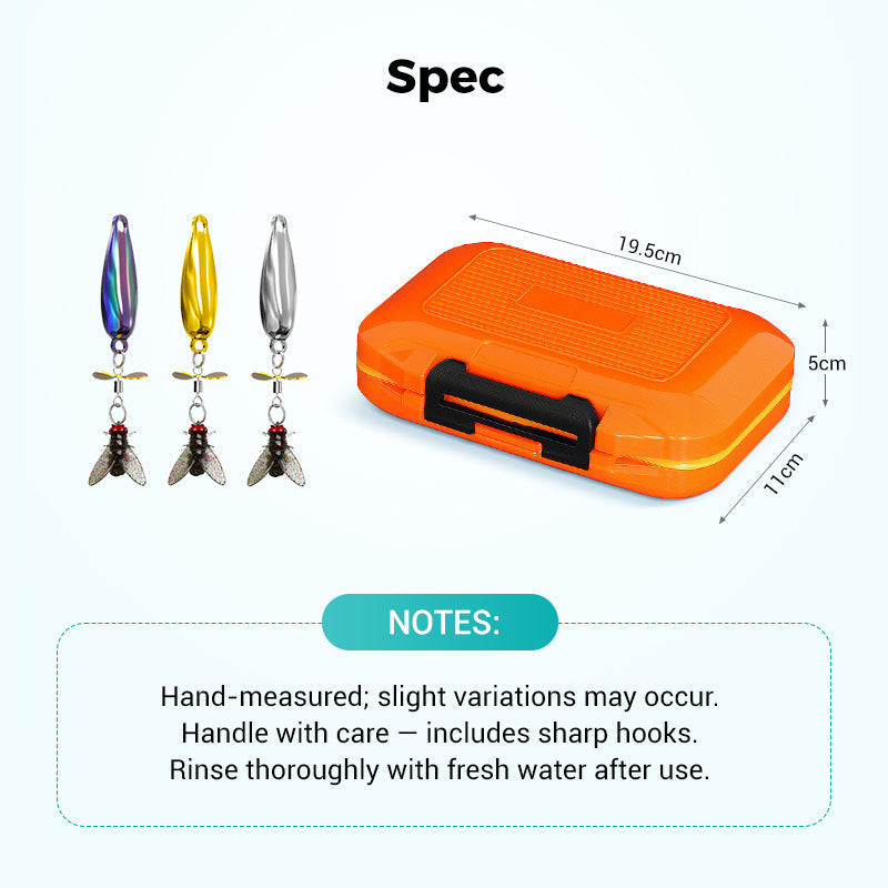 🎣LIMITED-TIME 50% OFF!⚡Metal Propeller Fishing Lure – Sharp Attraction, Smooth Rotation🎯