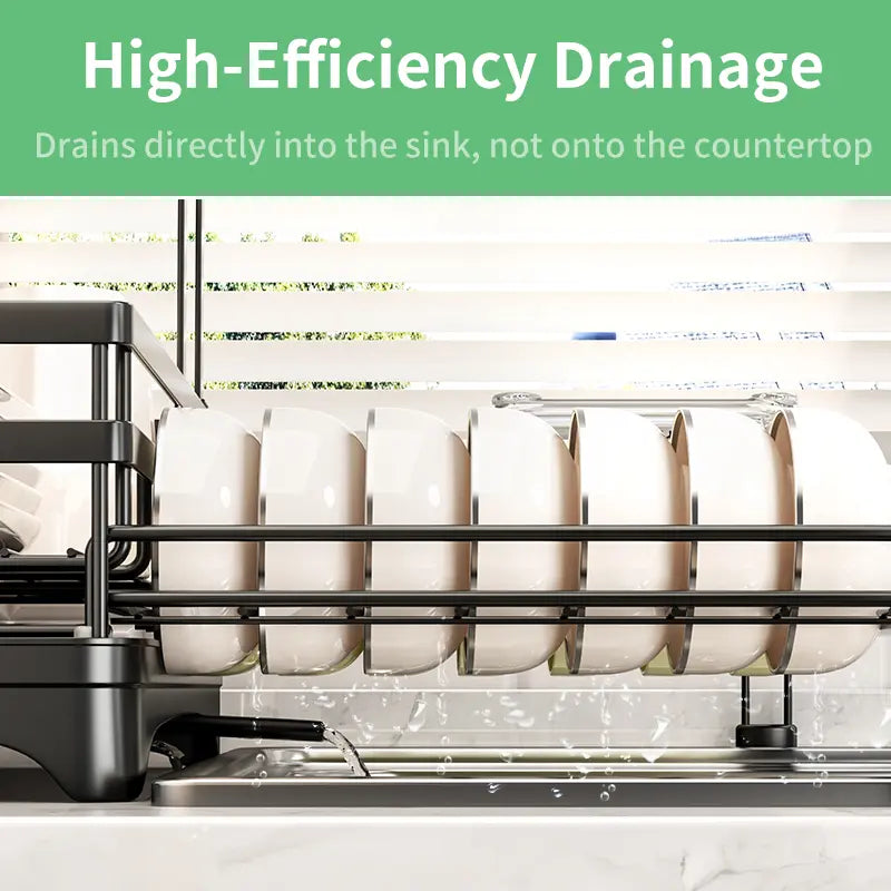 Foldable Over Sink Dish Drying Rack